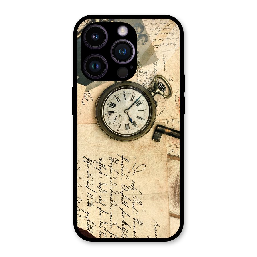 Vintage Post Cards Glass Back Case for iPhone 14 Pro