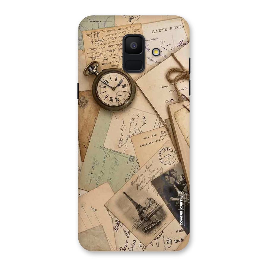 Vintage Postcards Back Case for Galaxy A6 (2018)