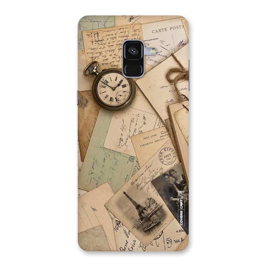 Vintage Postcards Back Case for Galaxy A8 Plus