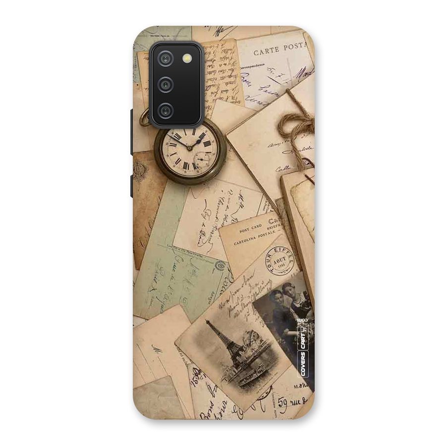 Vintage Postcards Back Case for Galaxy F02s