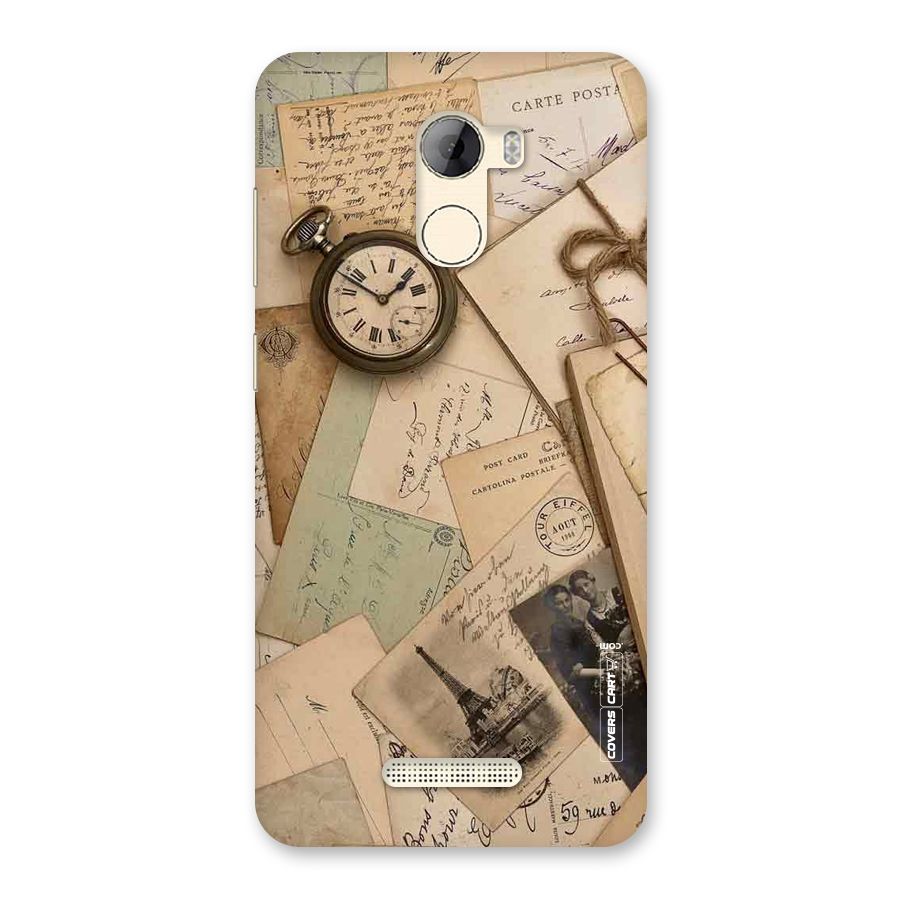 Vintage Postcards Back Case for Gionee A1 LIte