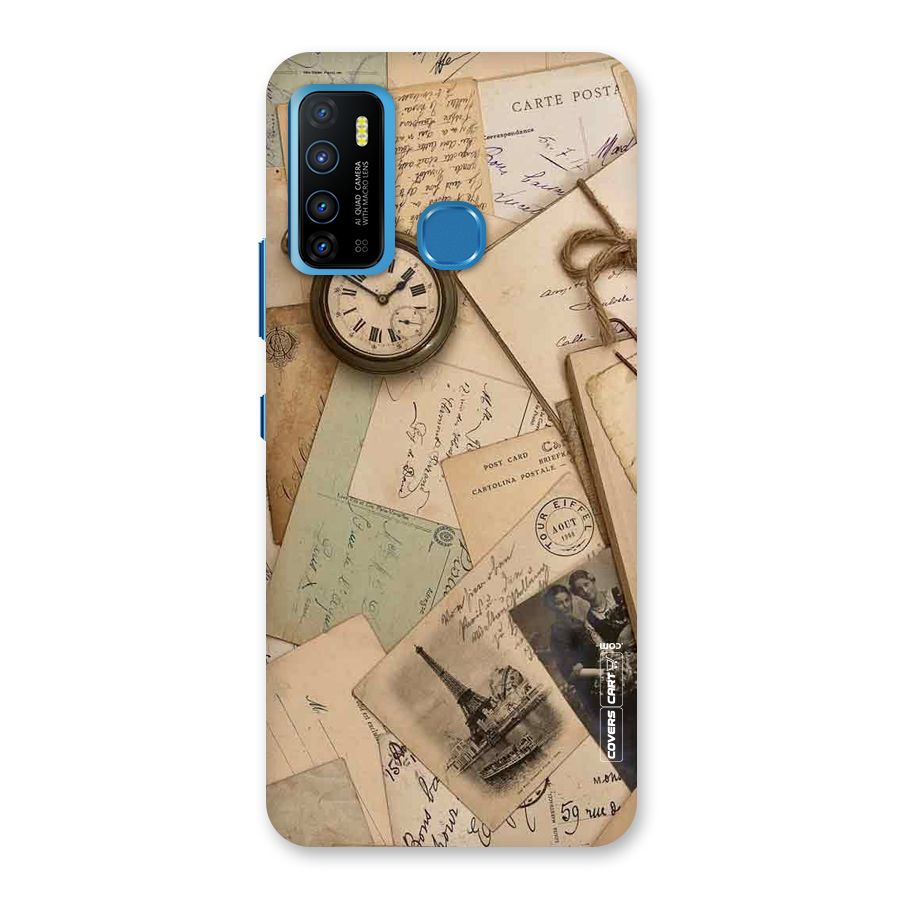 Vintage Postcards Back Case for Infinix Hot 9