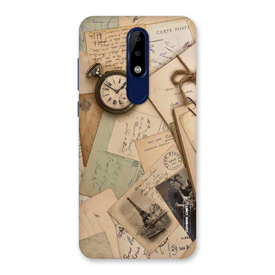 Vintage Postcards Back Case for Nokia 5.1 Plus