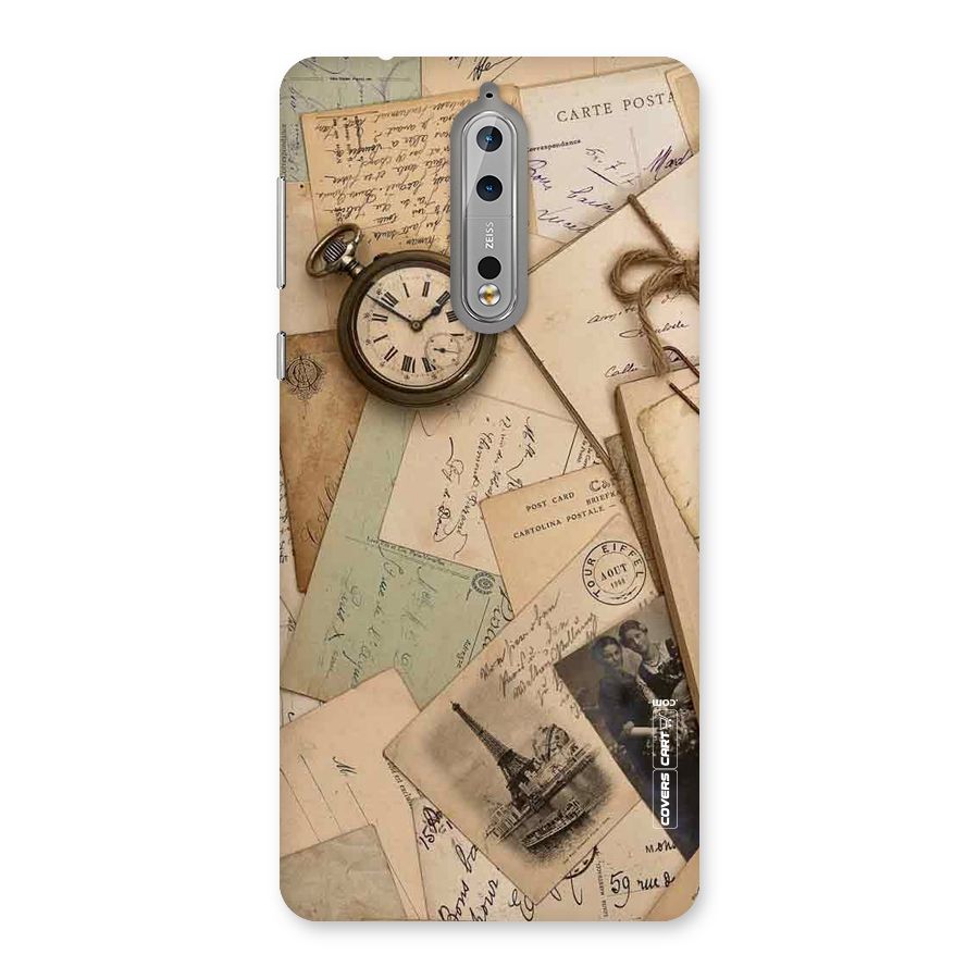 Vintage Postcards Back Case for Nokia 8