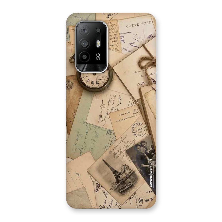 Vintage Postcards Back Case for Oppo F19 Pro Plus 5G