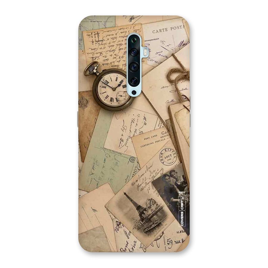 Vintage Postcards Back Case for Oppo Reno2 F