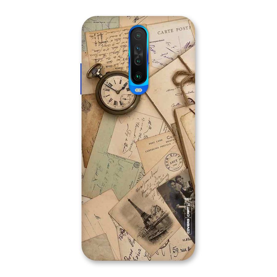 Vintage Postcards Back Case for Poco X2