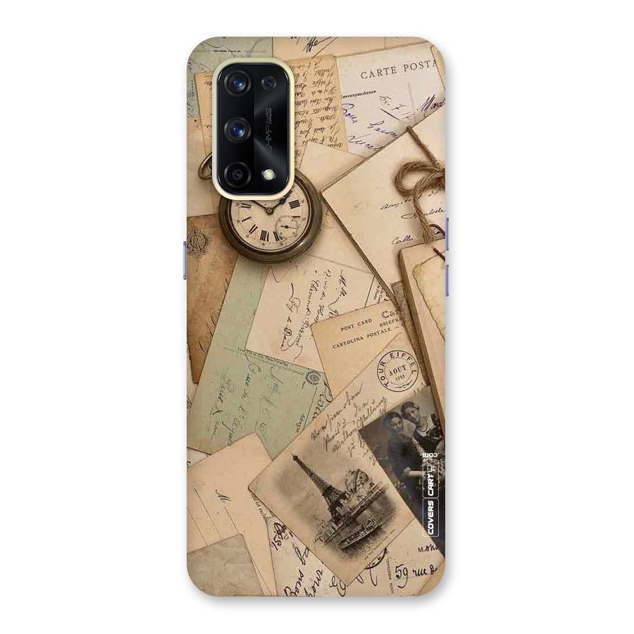 Vintage Postcards Glass Back Case for Realme X7 Pro