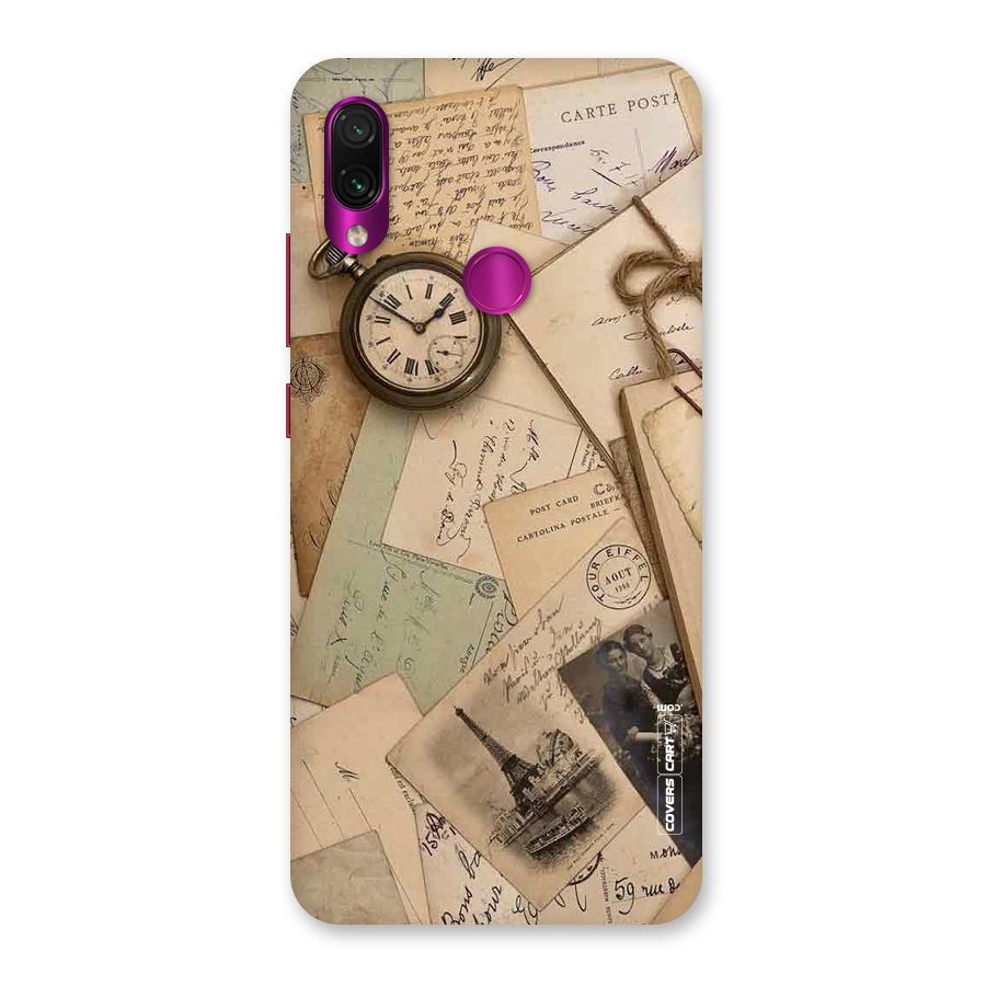 Vintage Postcards Back Case for Redmi Note 7 Pro