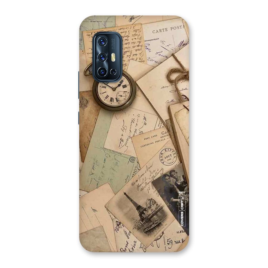 Vintage Postcards Back Case for Vivo V17
