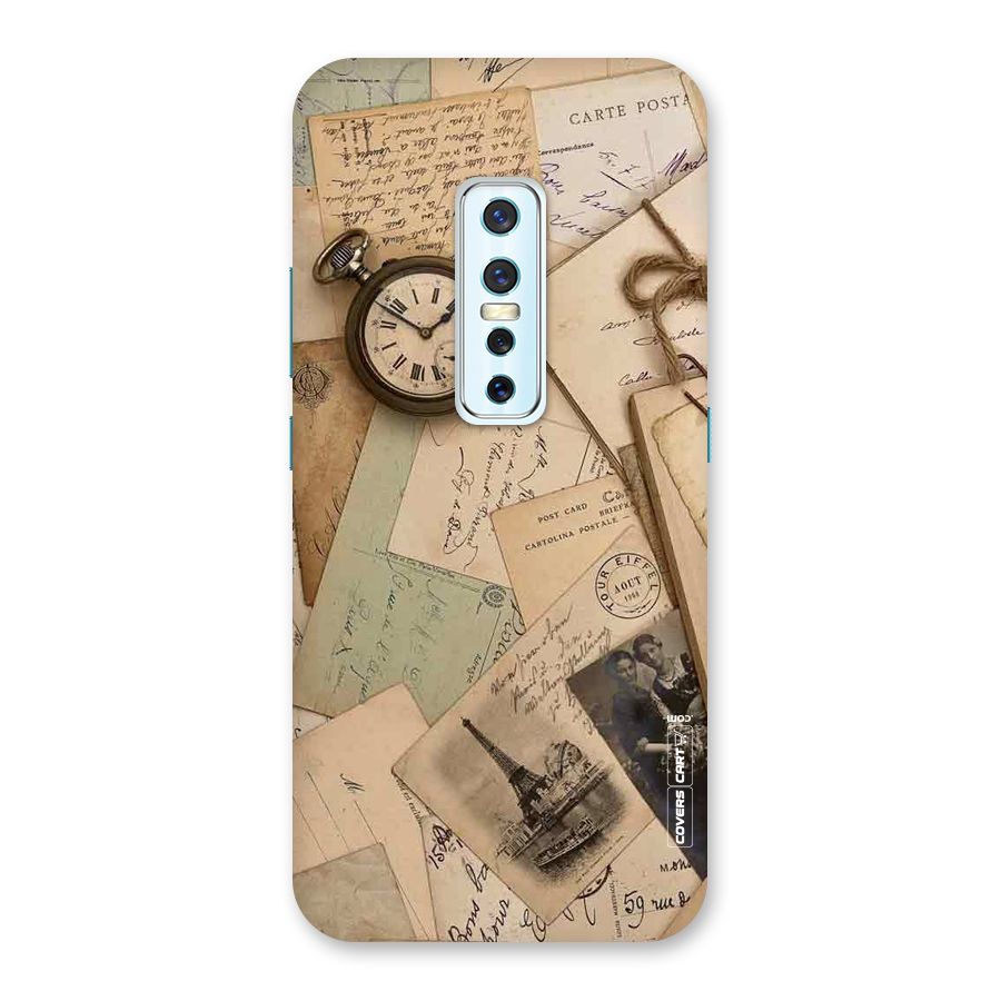 Vintage Postcards Back Case for Vivo V17 Pro