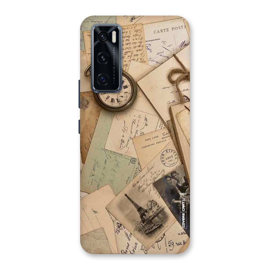 Vintage Postcards Back Case for Vivo V20 SE