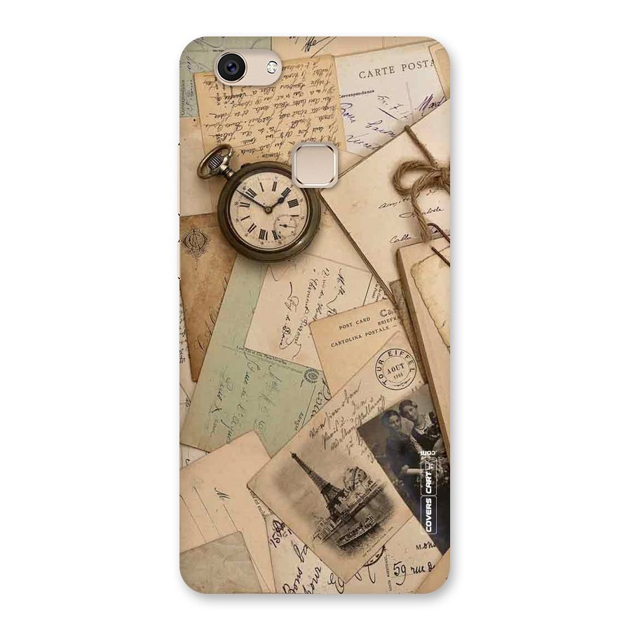 Vintage Postcards Back Case for Vivo V7