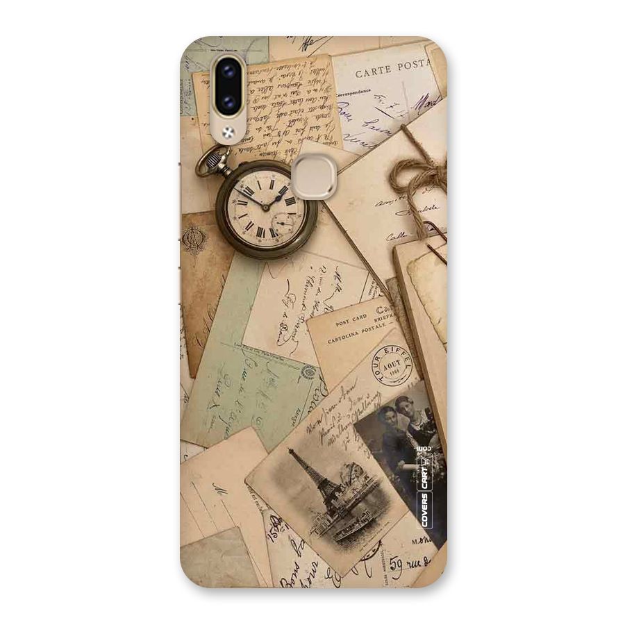 Vintage Postcards Back Case for Vivo V9