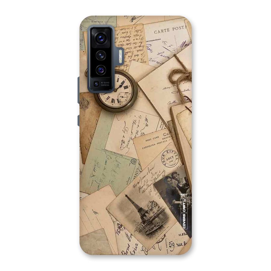 Vintage Postcards Back Case for Vivo X50