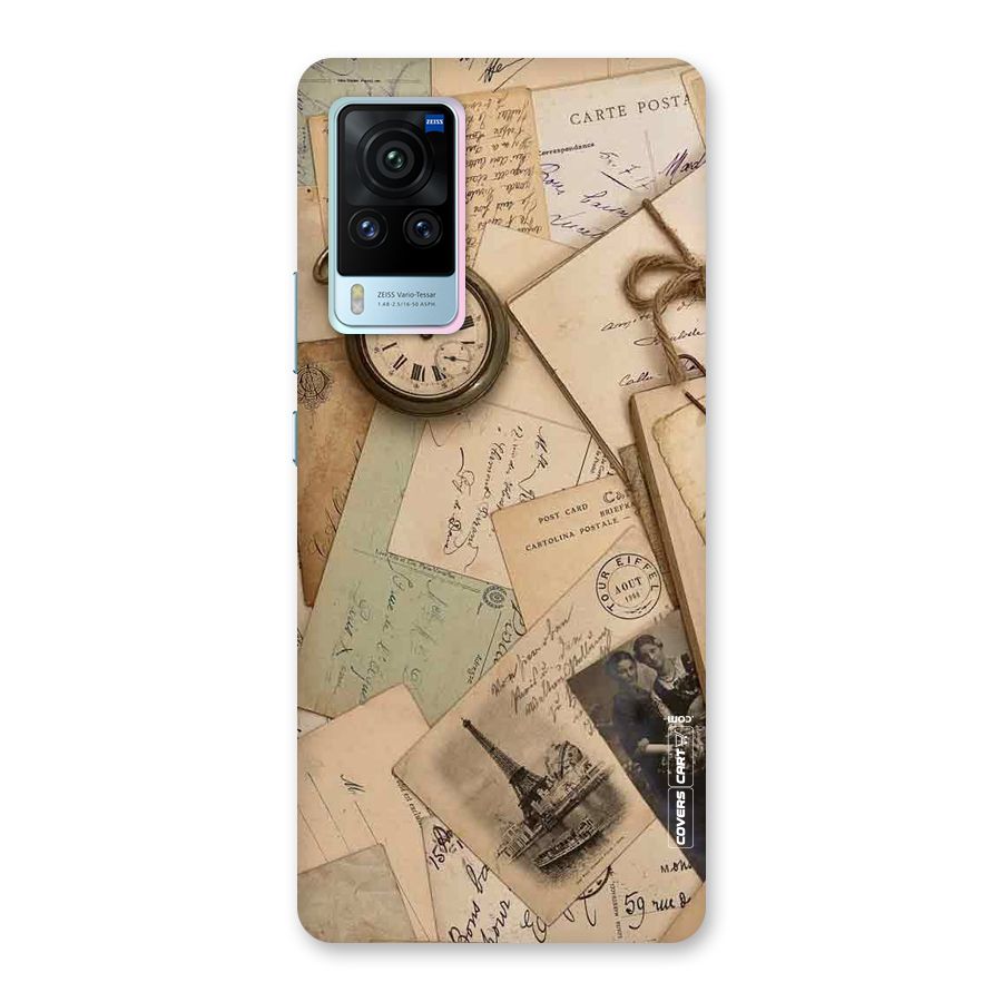 Vintage Postcards Back Case for Vivo X60 Pro