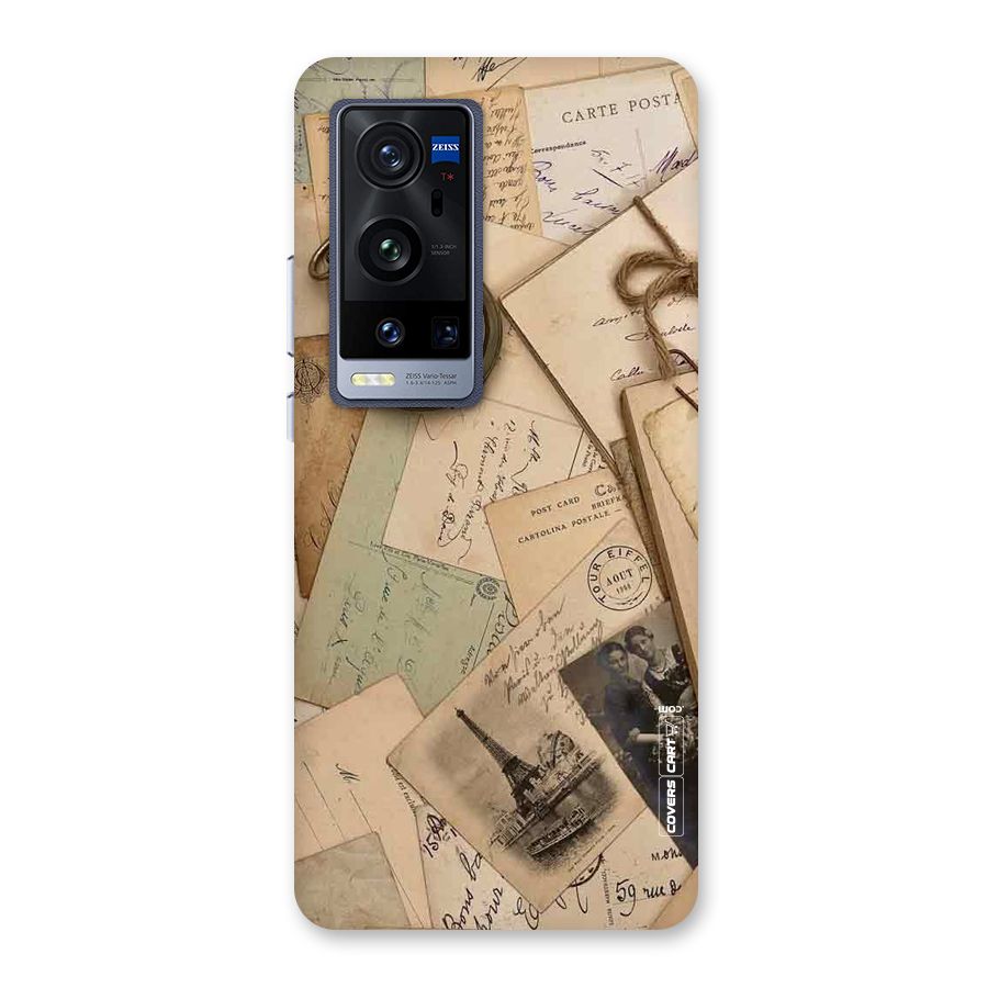 Vintage Postcards Back Case for Vivo X60 Pro Plus