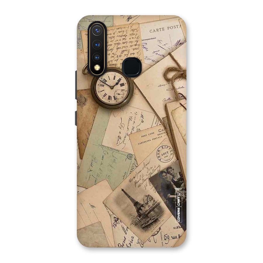 Vintage Postcards Back Case for Vivo Y19