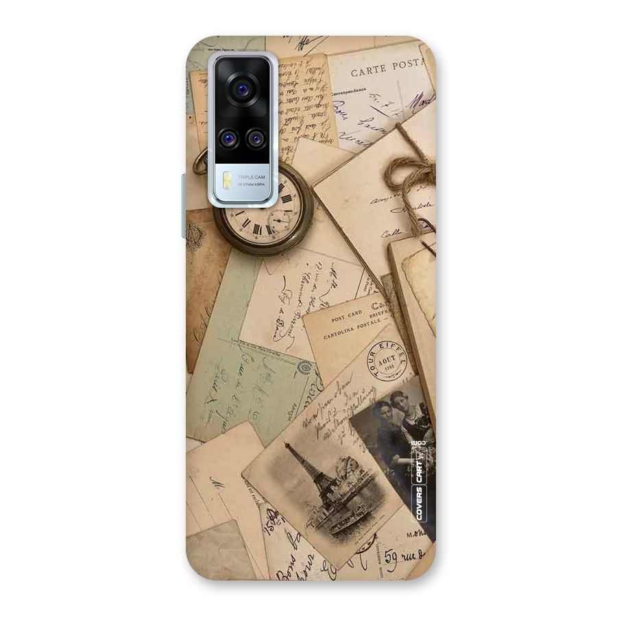 Vintage Postcards Back Case for Vivo Y31