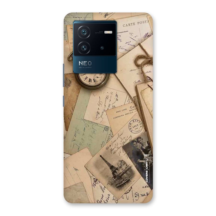 Vintage Postcards Back Case for Vivo iQOO Neo 6 5G