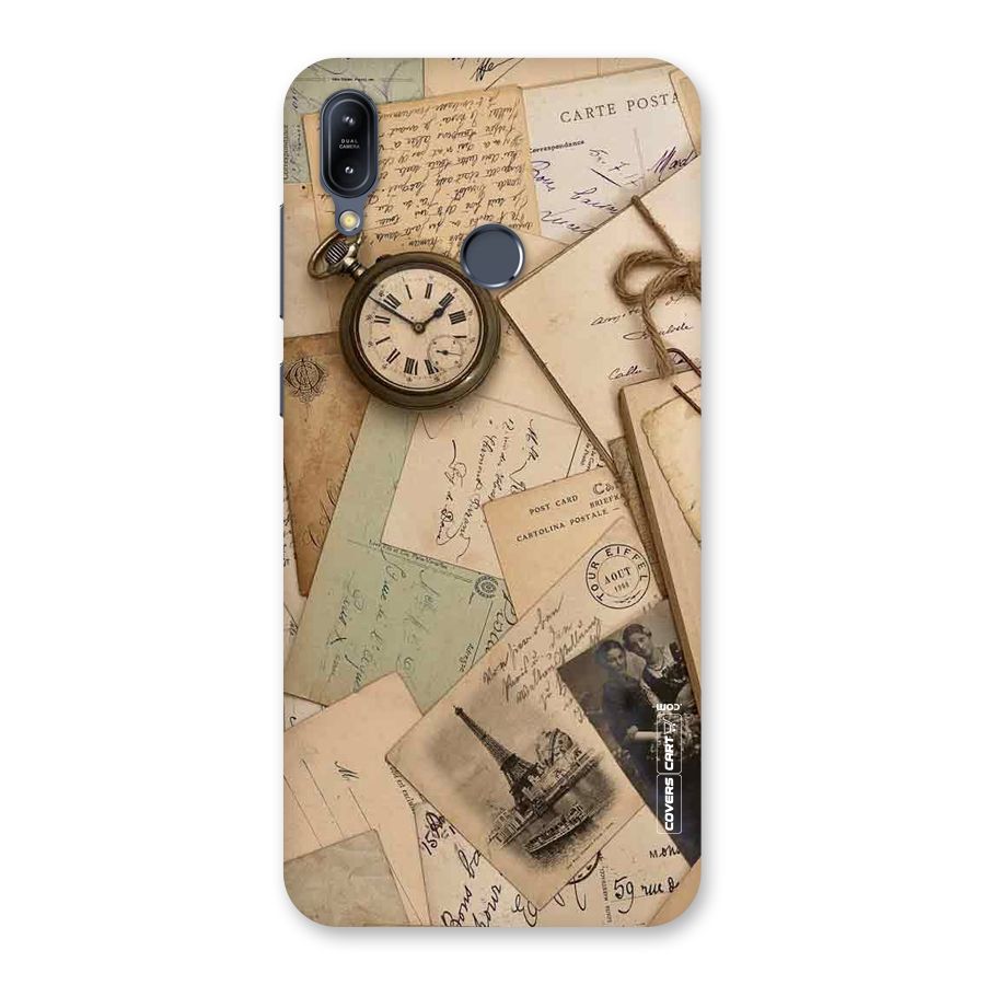 Vintage Postcards Back Case for Zenfone Max M2