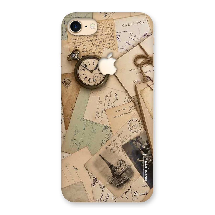 Vintage Postcards Back Case for iPhone 7 Apple Cut