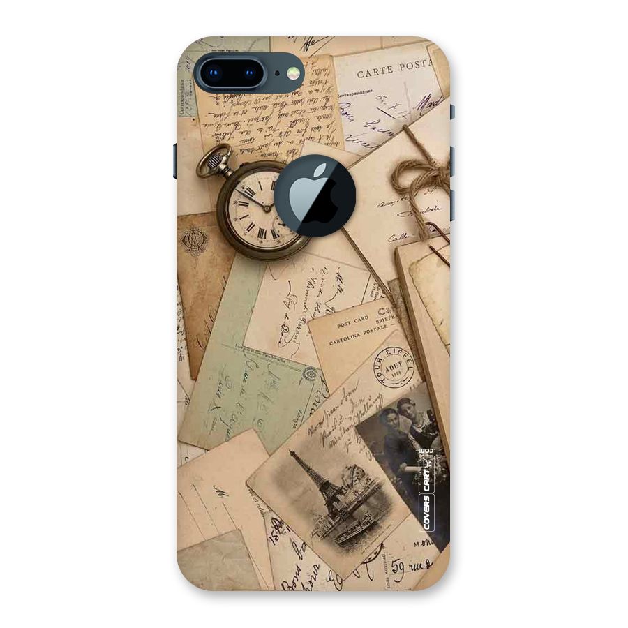 Vintage Postcards Back Case for iPhone 7 Plus Logo Cut