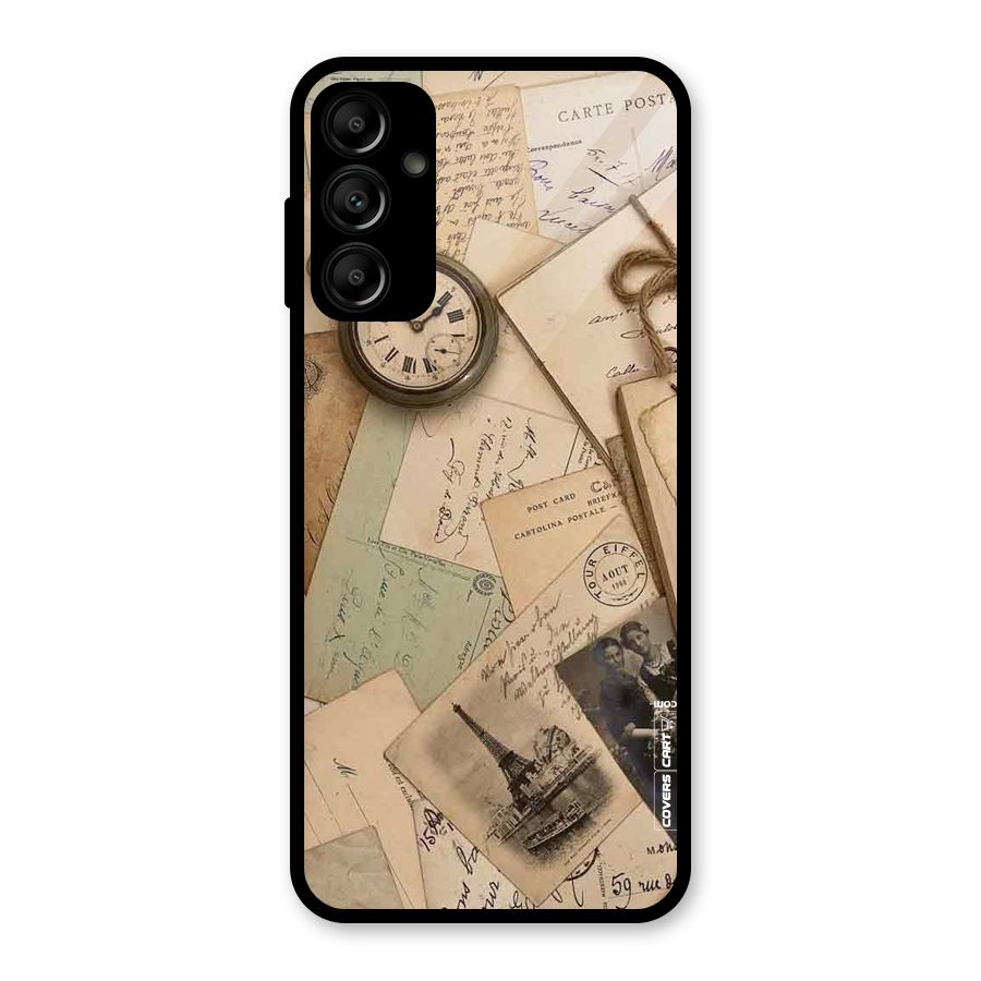Vintage Postcards Glass Back Case for Galaxy A14 5G