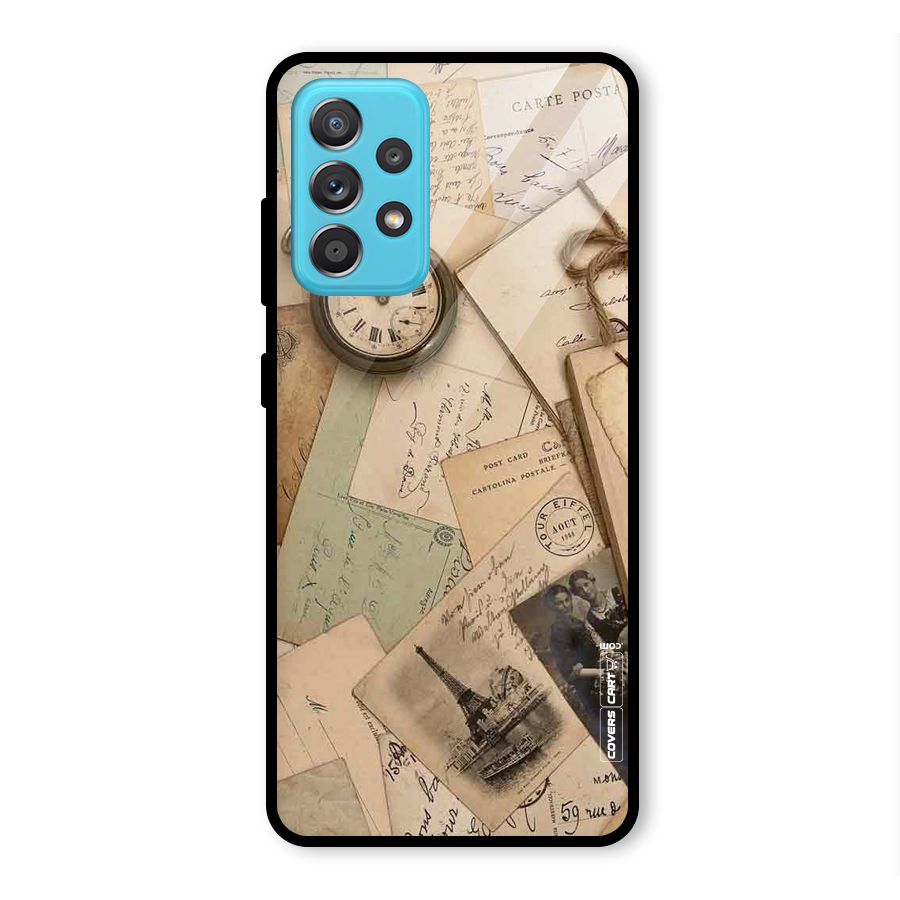 Vintage Postcards Glass Back Case for Galaxy A52