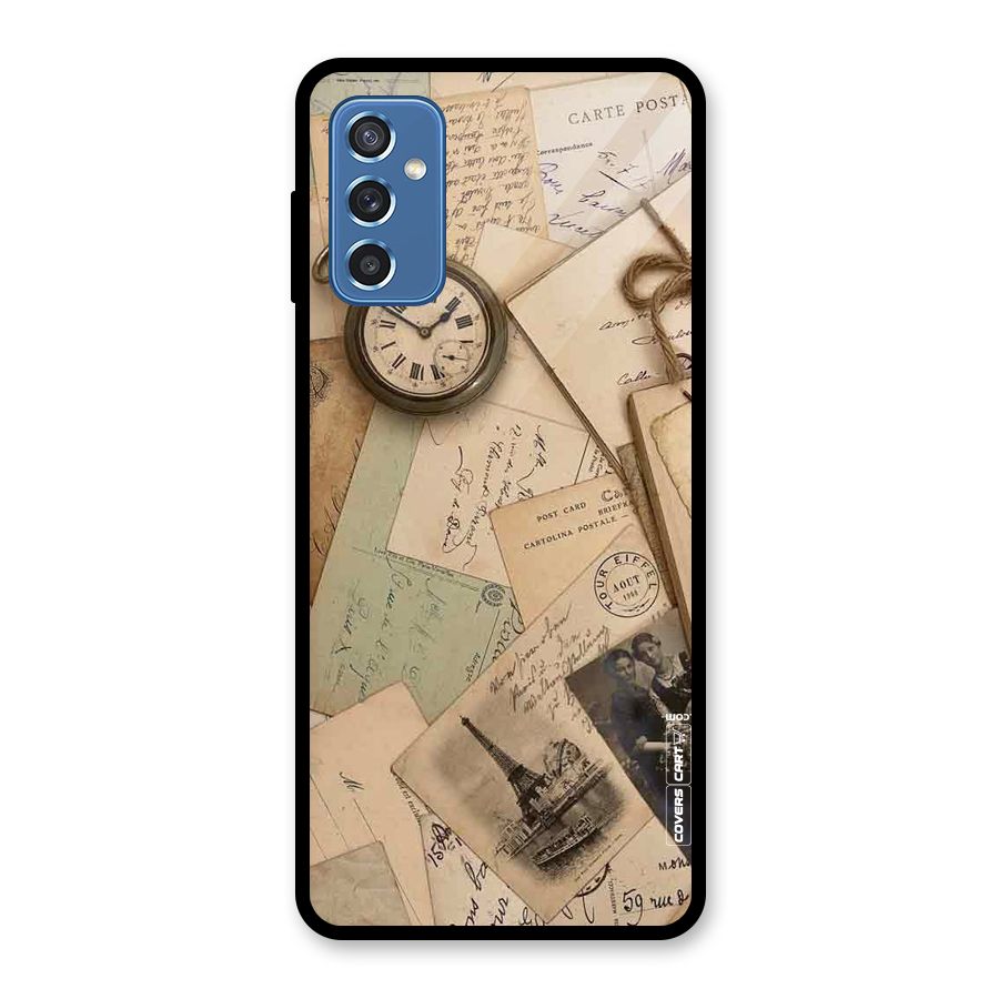 Vintage Postcards Glass Back Case for Galaxy M52 5G