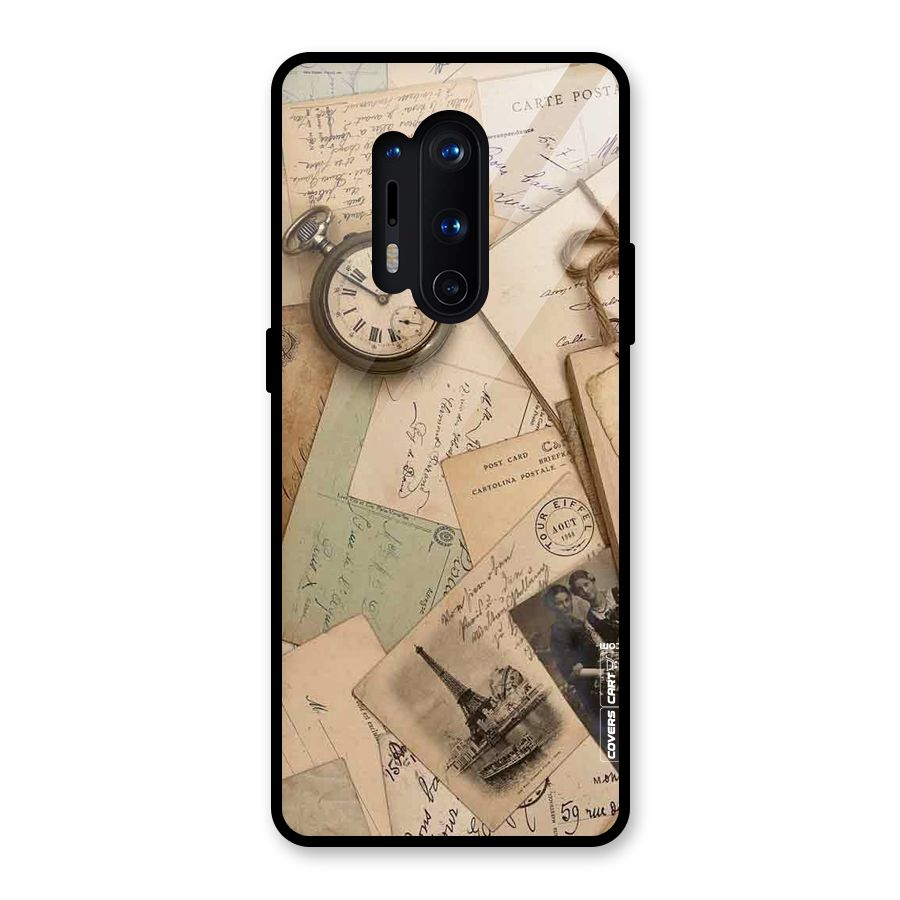 Vintage Postcards Glass Back Case for OnePlus 8 Pro