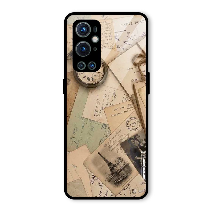 Vintage Postcards Glass Back Case for OnePlus 9 Pro