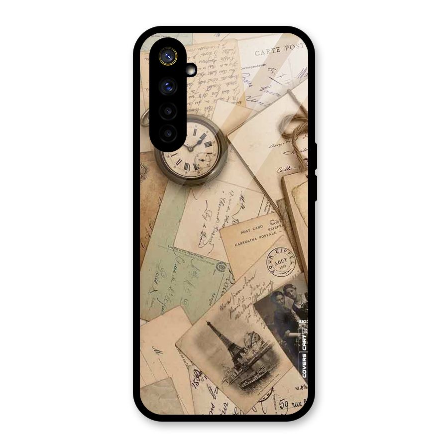 Vintage Postcards Glass Back Case for Realme 6i