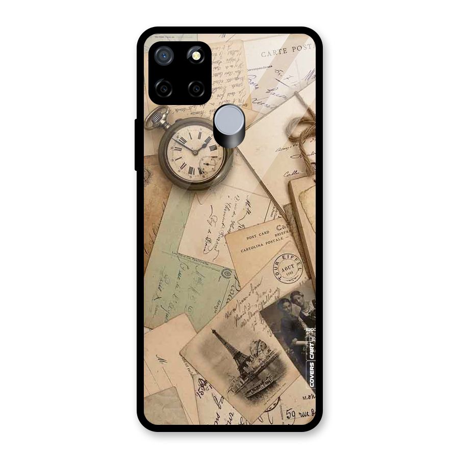 Vintage Postcards Glass Back Case for Realme C12