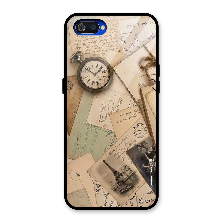 Vintage Postcards Glass Back Case for Realme C2