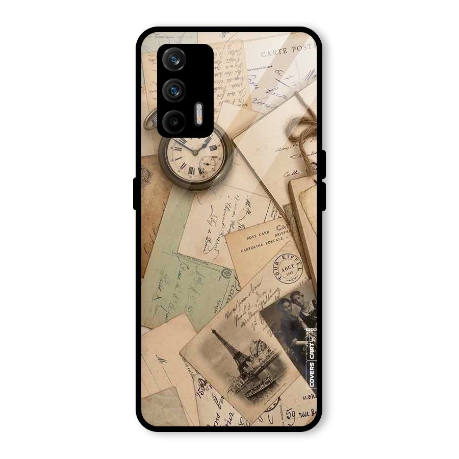 Vintage Postcards Glass Back Case for Realme GT 5G