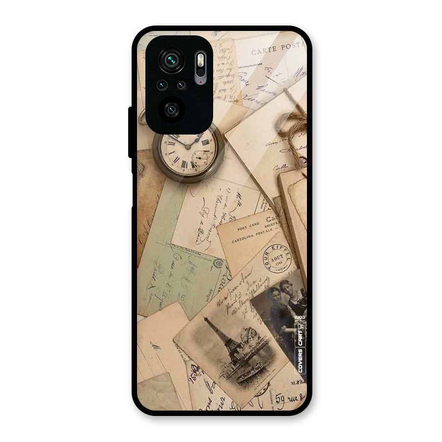 Vintage Postcards Glass Back Case for Redmi Note 10S