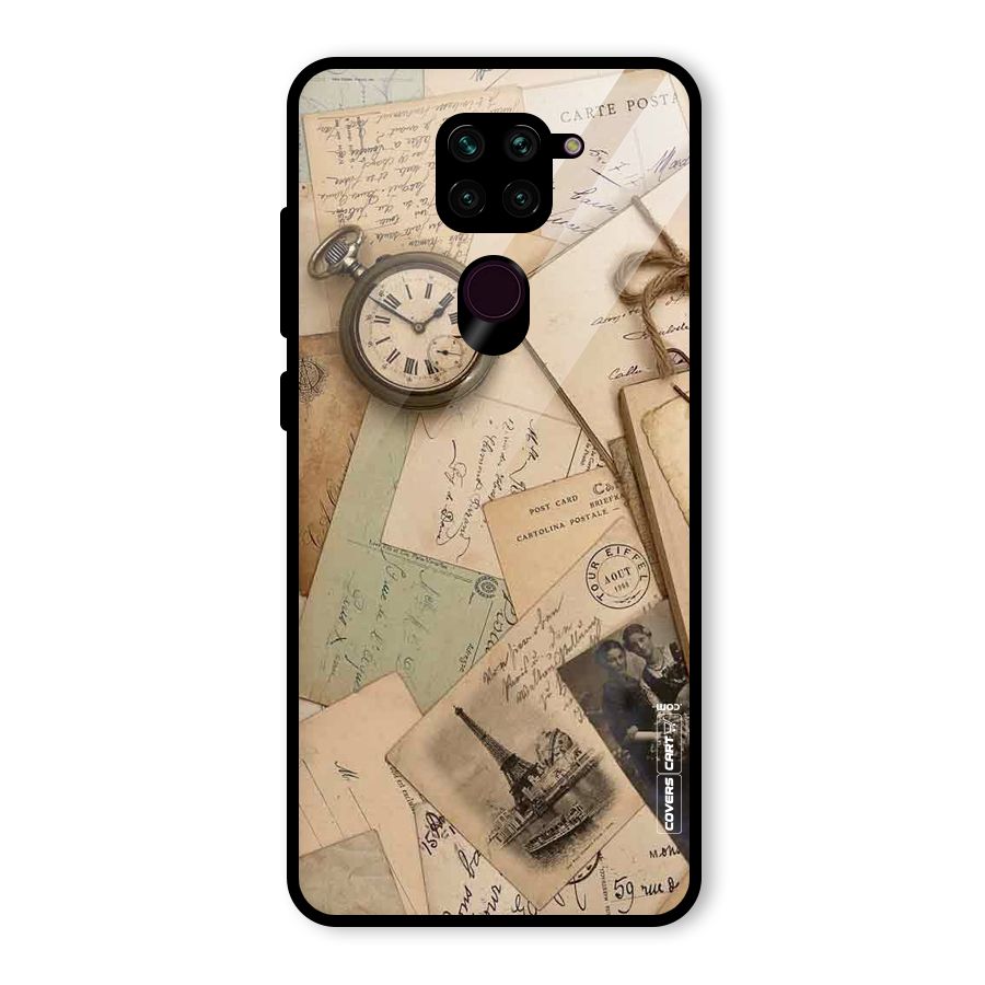 Vintage Postcards Glass Back Case for Redmi Note 9