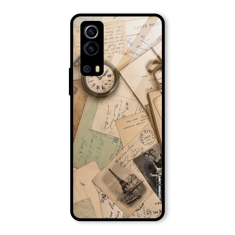 Vintage Postcards Glass Back Case for Vivo iQOO Z3