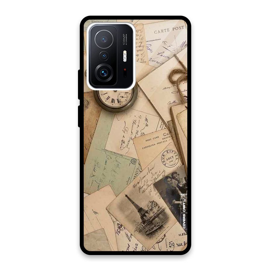 Vintage Postcards Glass Back Case for Xiaomi 11T Pro
