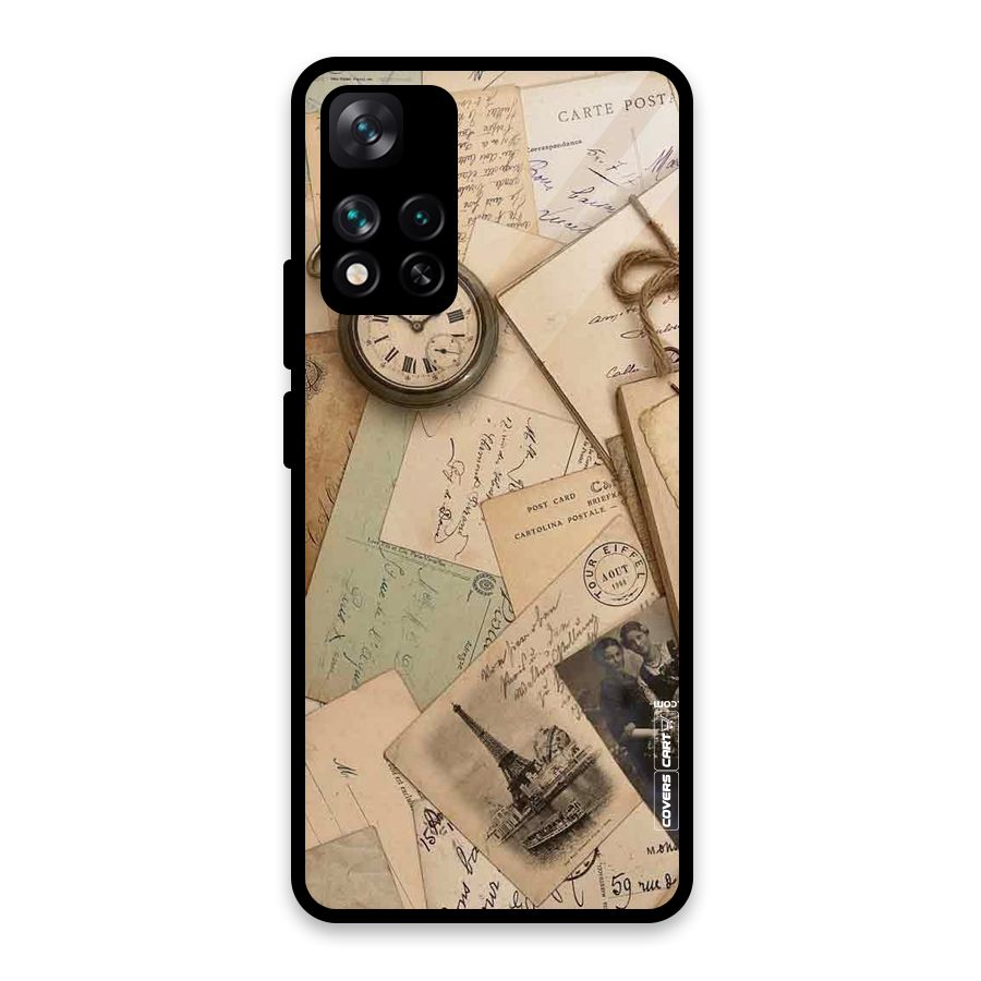 Vintage Postcards Glass Back Case for Xiaomi 11i 5G
