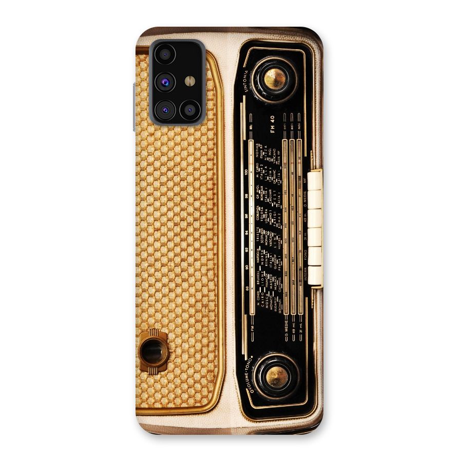 Vintage Radio Back Case for Galaxy M31s