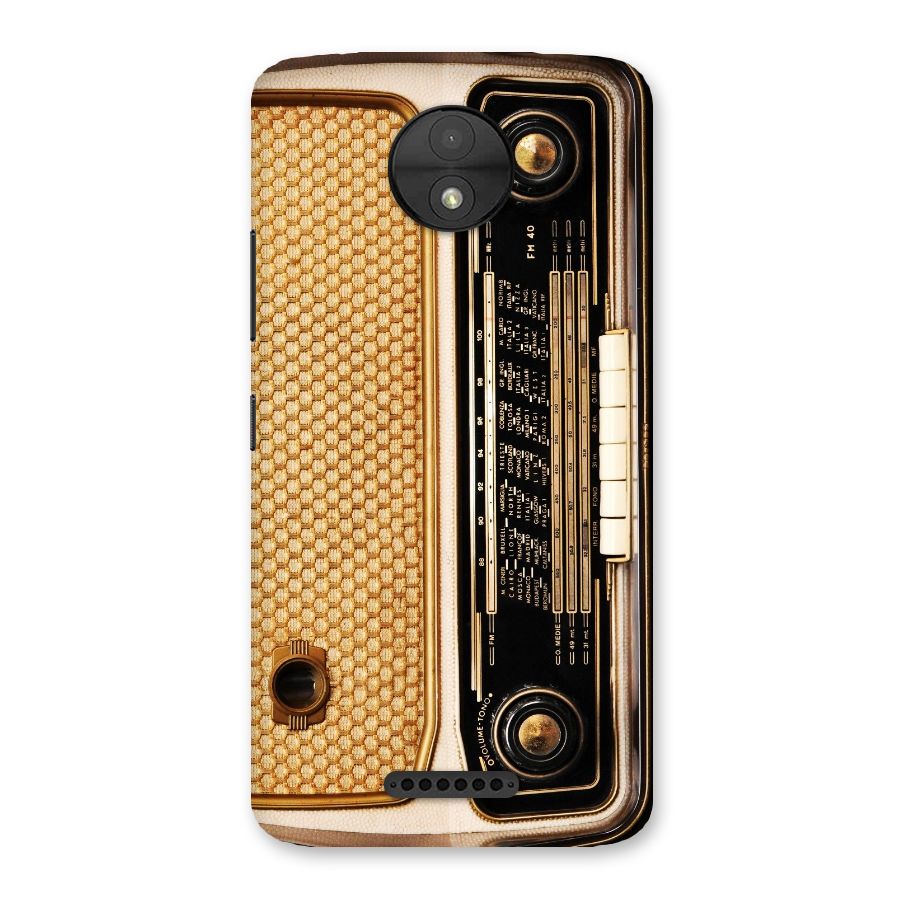 Vintage Radio Back Case for Moto C