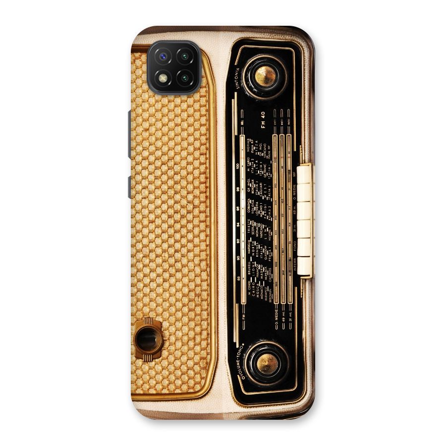 Vintage Radio Back Case for Poco C3