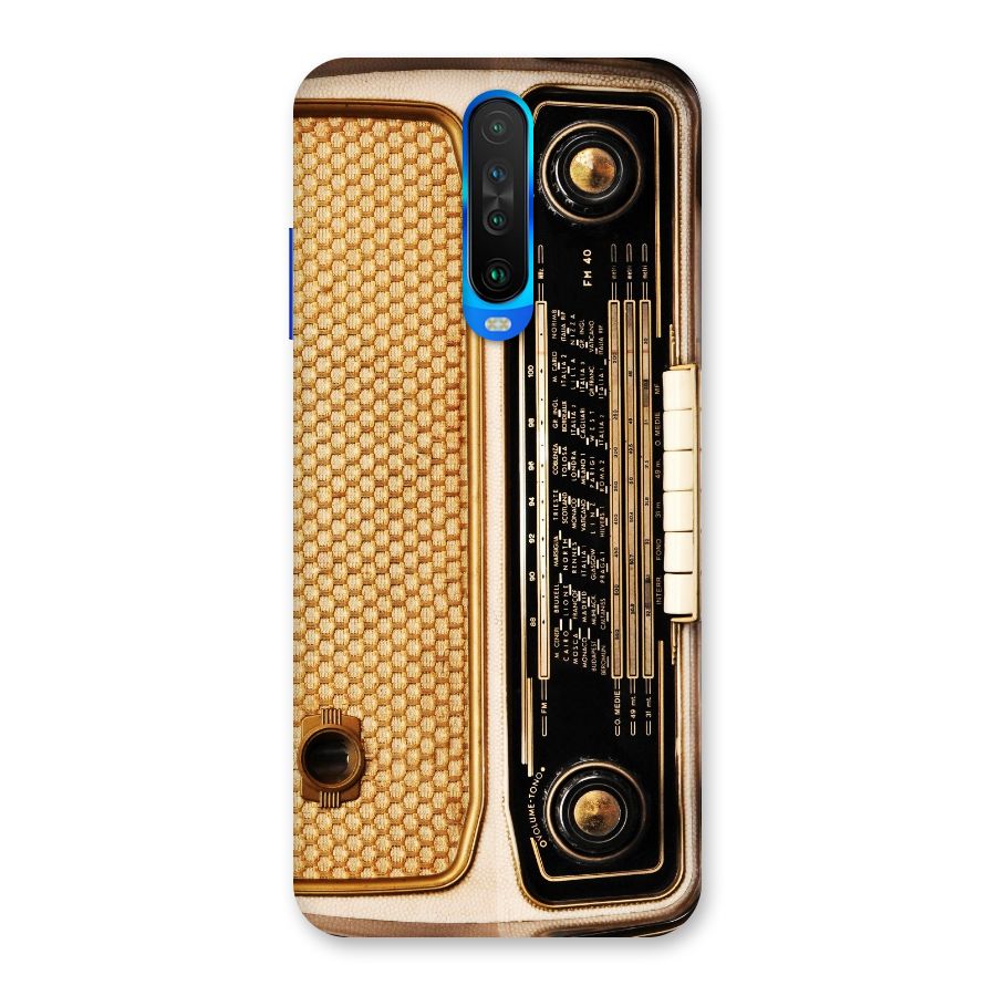 Vintage Radio Back Case for Poco X2