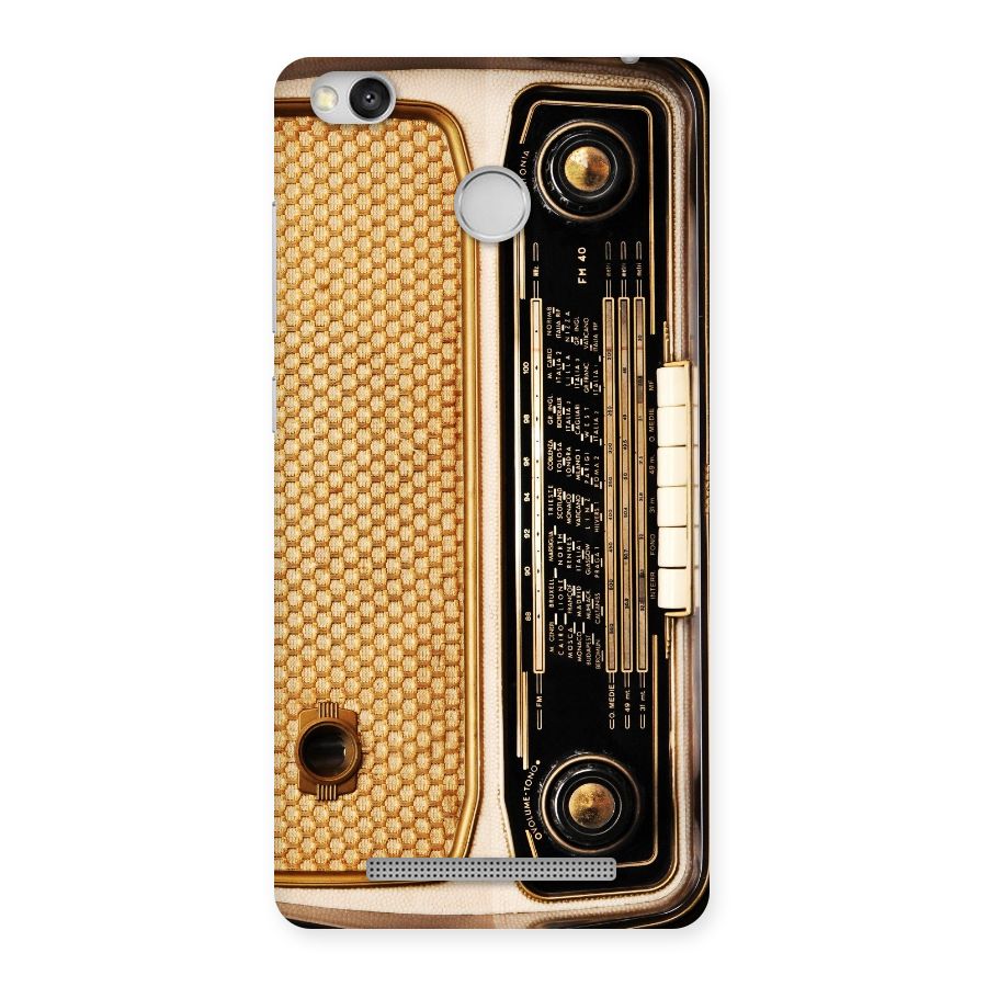 Vintage Radio Back Case for Redmi 3S Prime