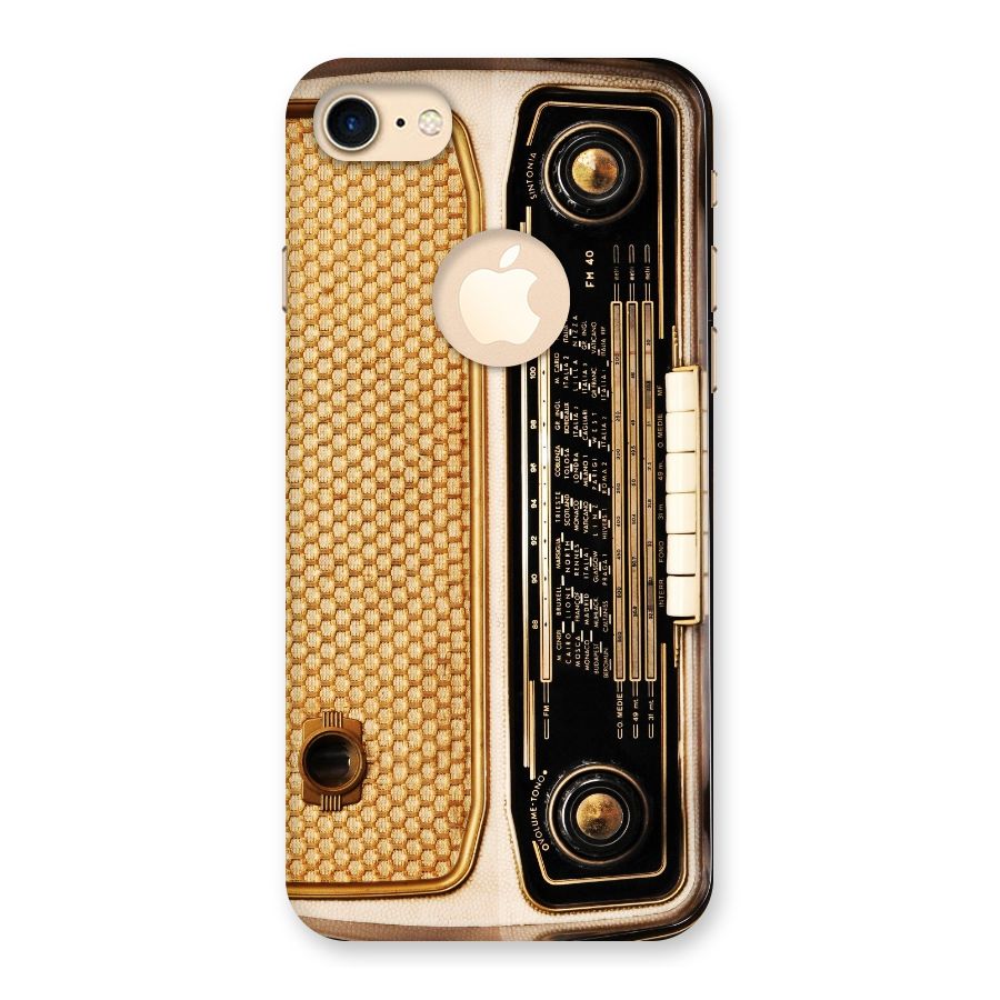 Vintage Radio Back Case for iPhone 8 Logo Cut