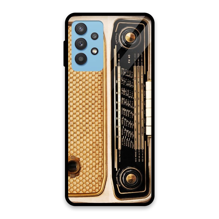 Vintage Radio Glass Back Case for Galaxy M32 5G