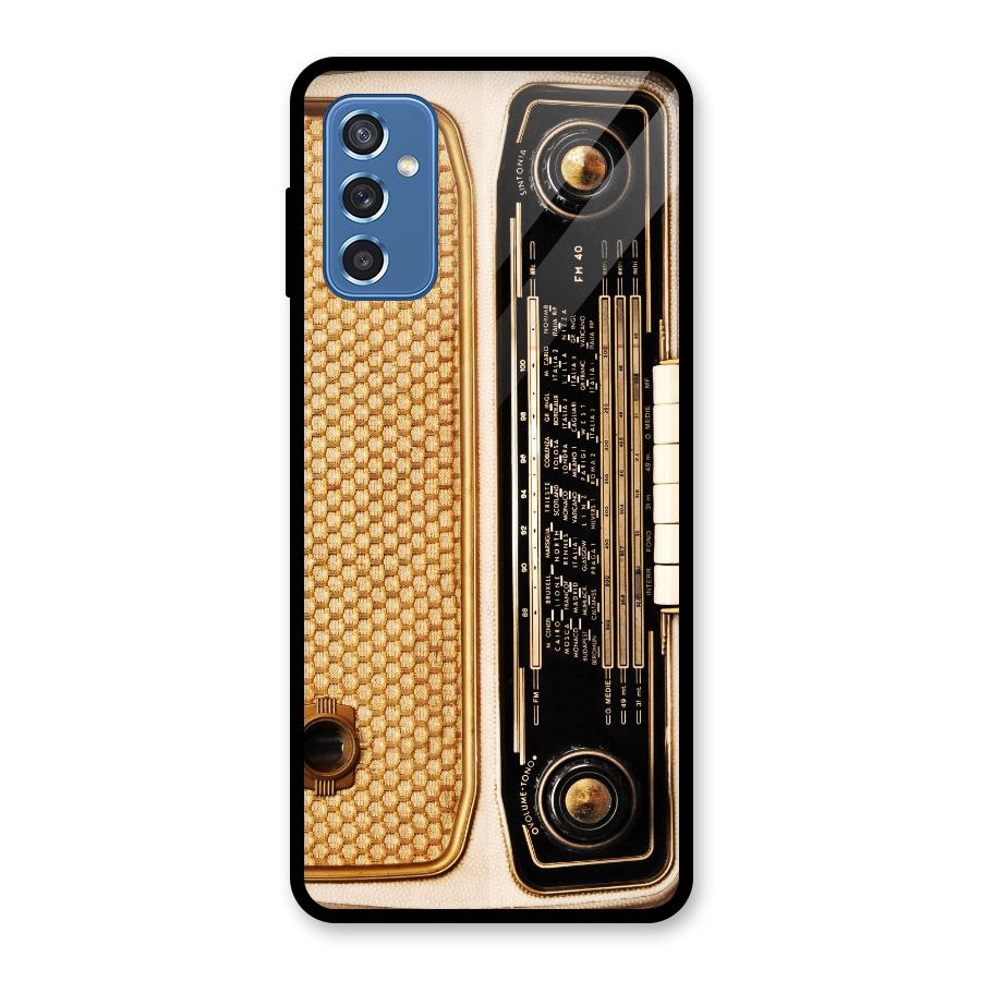 Vintage Radio Glass Back Case for Galaxy M52 5G