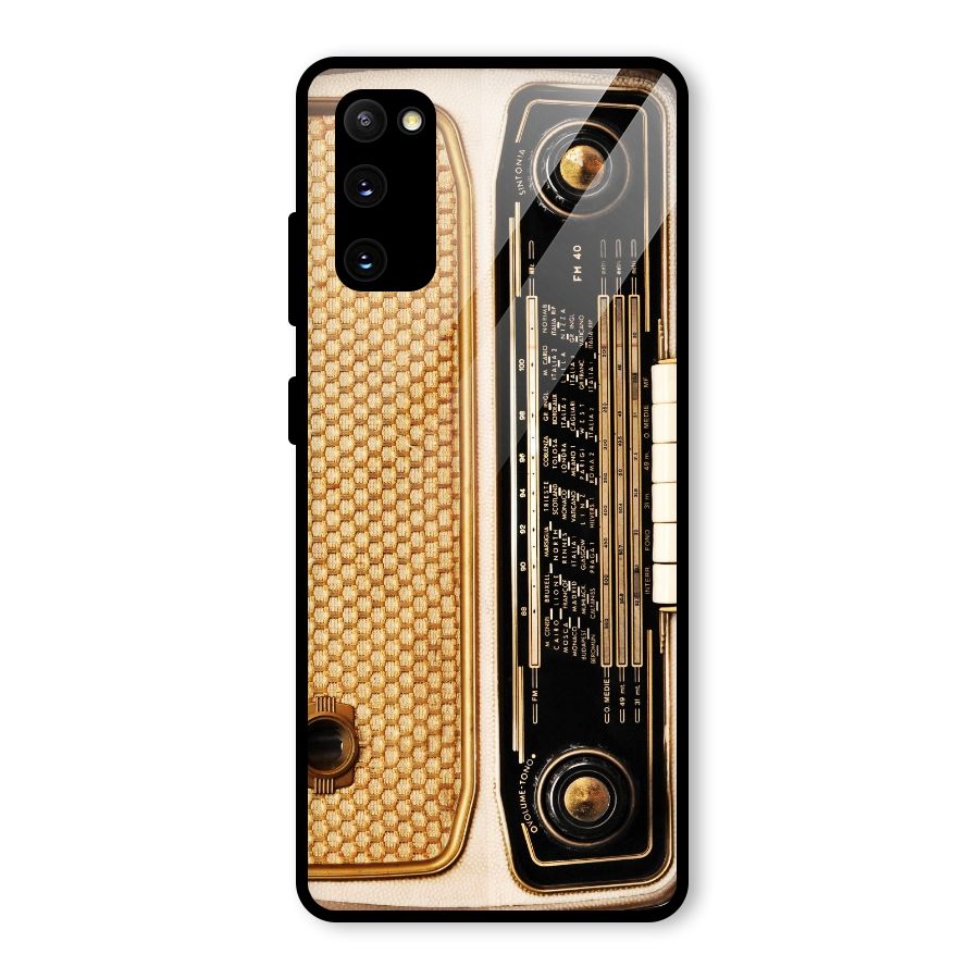 Vintage Radio Glass Back Case for Galaxy S20 FE